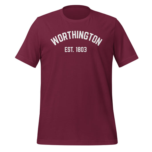 Worthington Ohio EST Short Sleeve Unisex T-shirt
