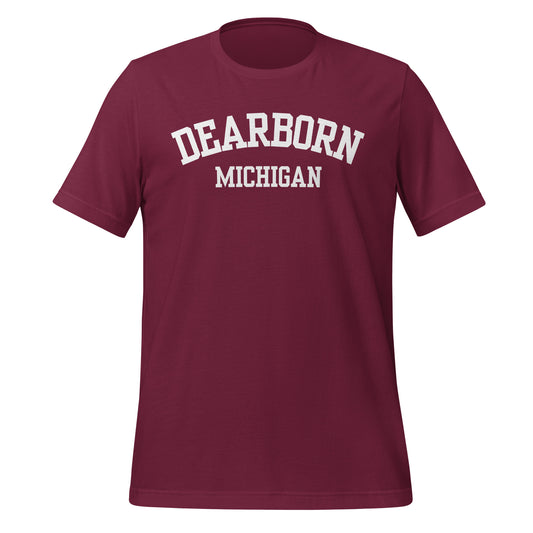 Dearborn Michigan Block Short Sleeve Unisex T-shirt