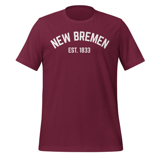 New Bremen Ohio EST Unisex t-shirt