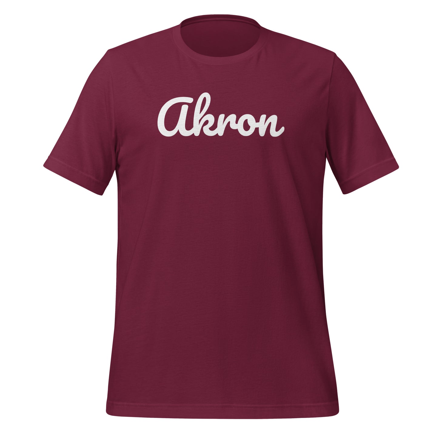 Akron Ohio Solo Script Unisex T-shirt