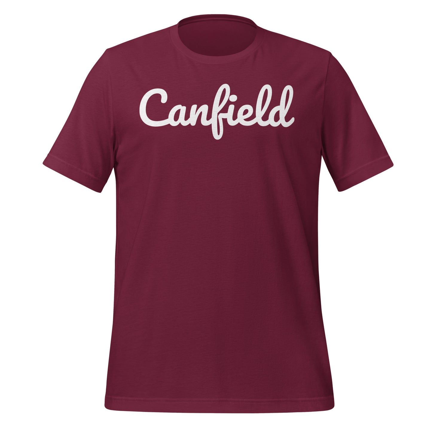 Canfield Ohio Solo Script Unisex t-shirt