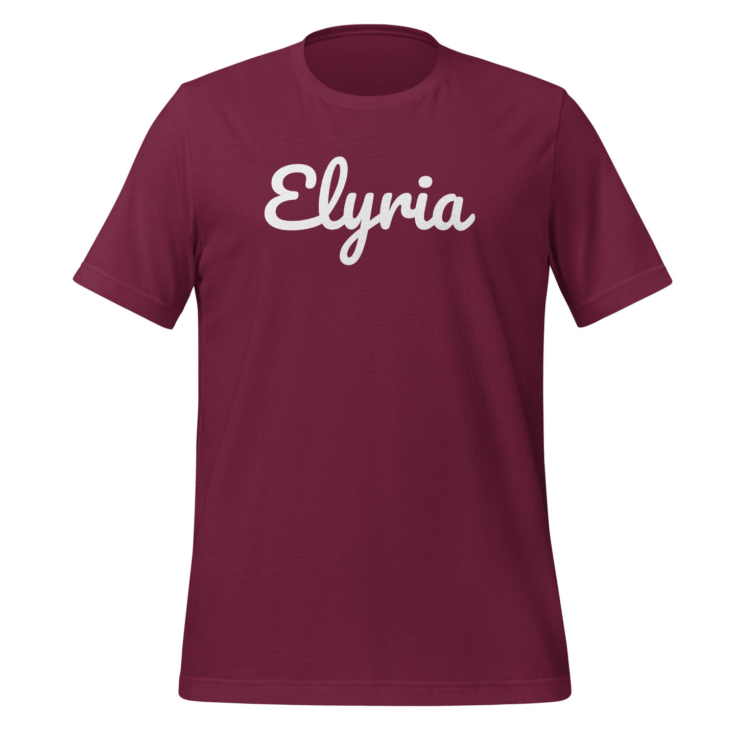 Elyria Ohio Solo Script Unisex t-shirt