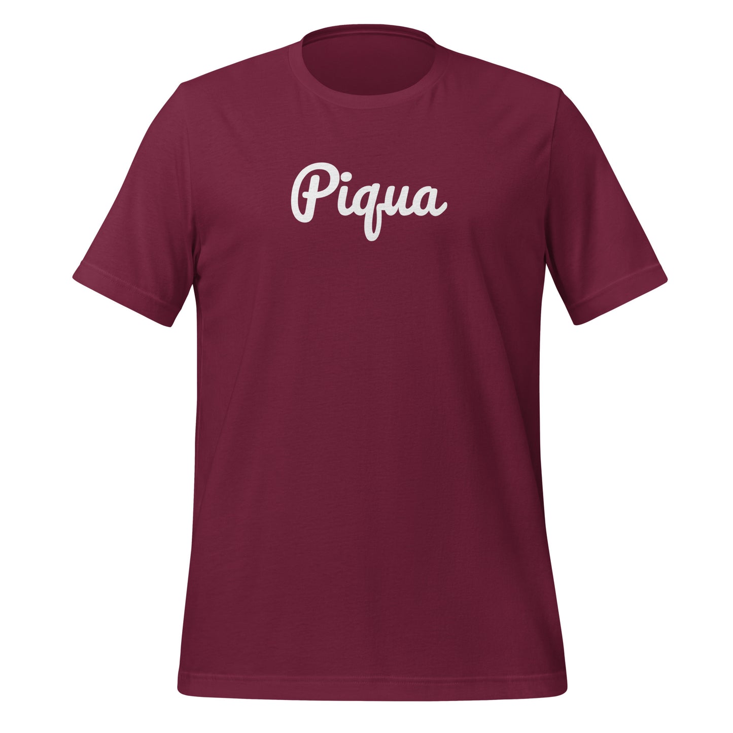 Piqua Ohio Solo Script Unisex t-shirt