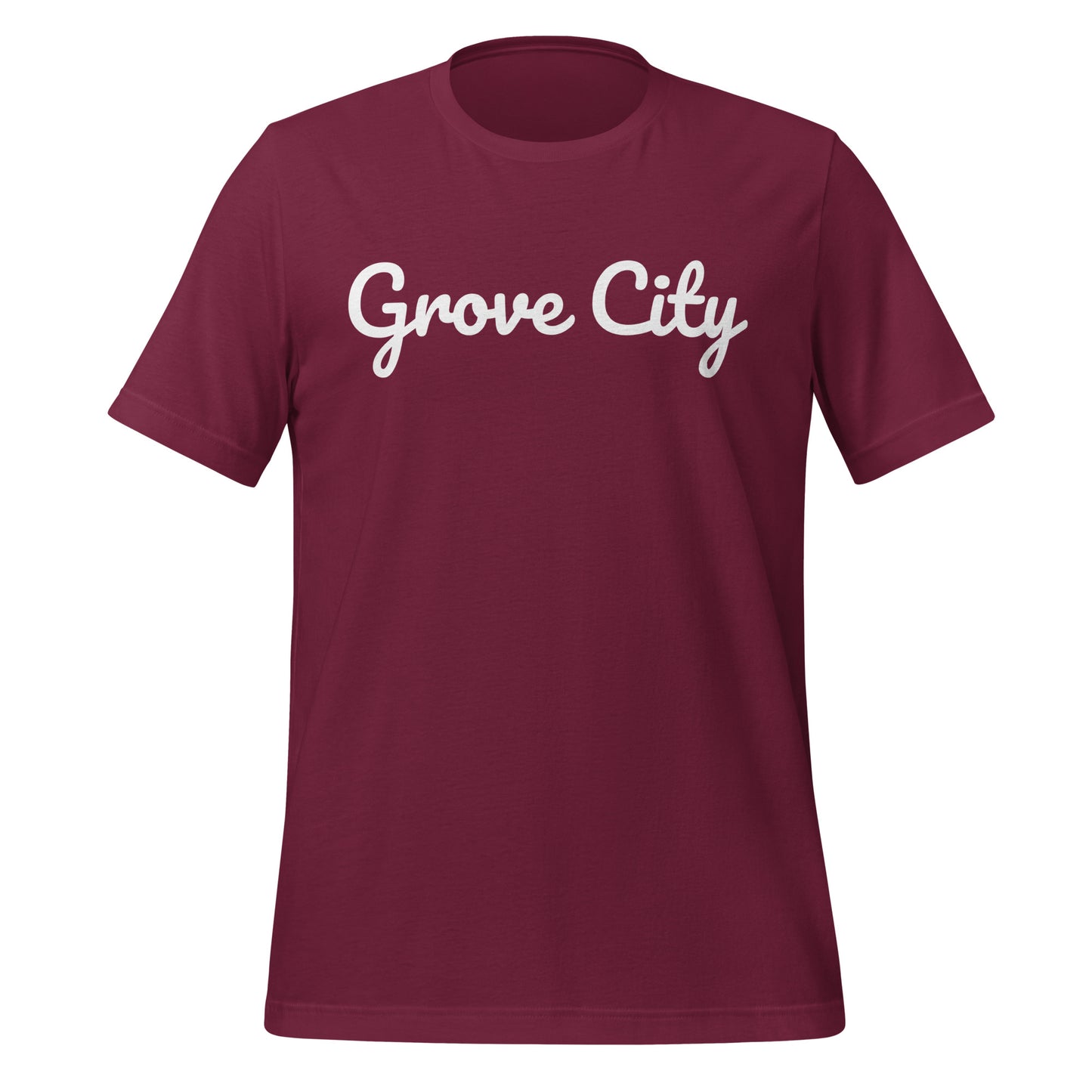 Grove City Ohio Solo Script Unisex t-shirt