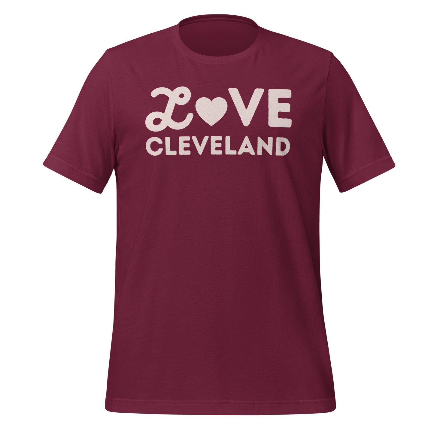 Cleveland Ohio Valentine's Day Short Sleeve Unisex T-shirt
