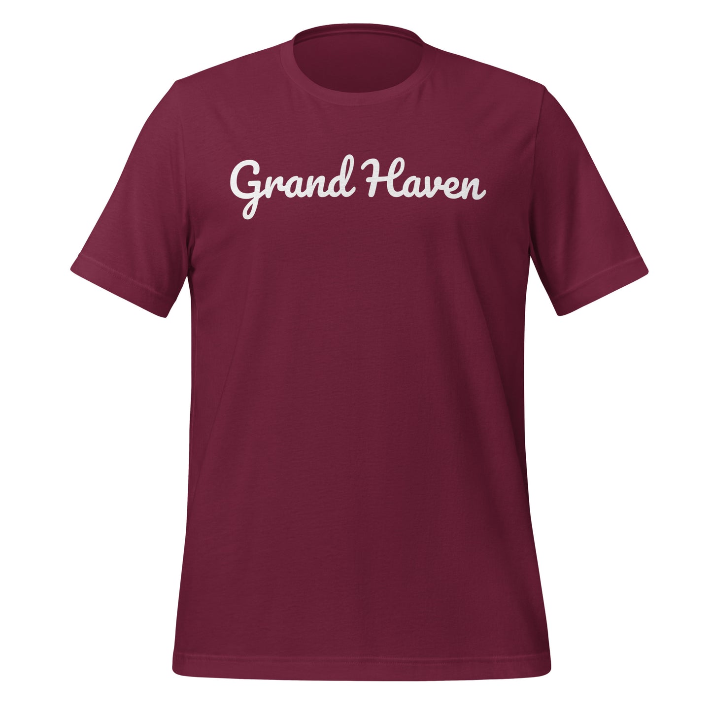 Grand Haven, Michigan Solo Script Unisex T-Shirt