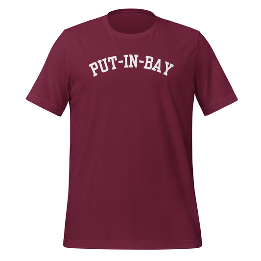 Put-In-Bay Ohio Block Solo Short Sleeve Unisex t-shirt