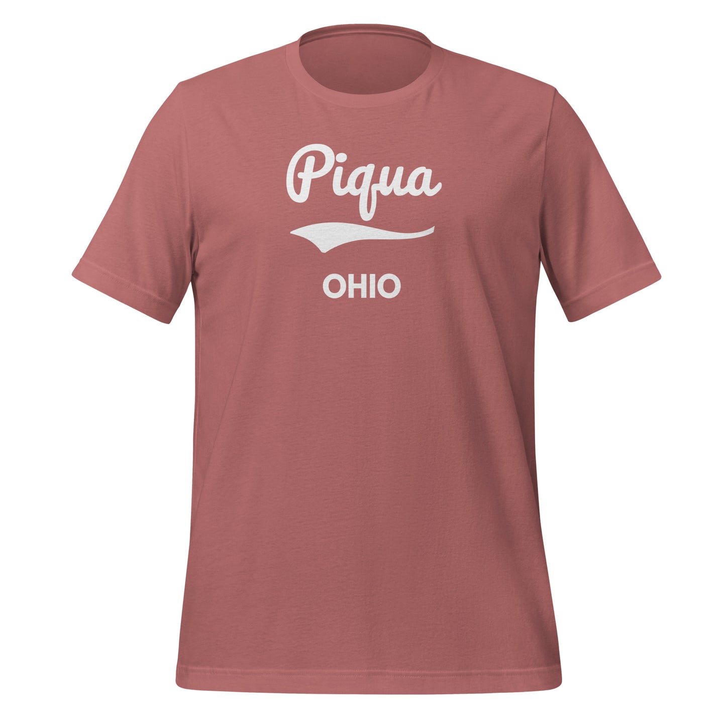 Piqua Ohio Script Short Sleeve Unisex T-Shirt