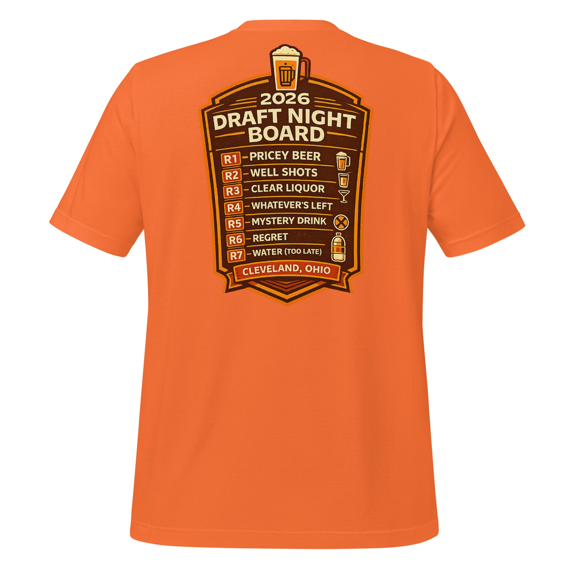 2026 Cleveland Football Draft T-Shirt - At Least One Goes Right Unisex