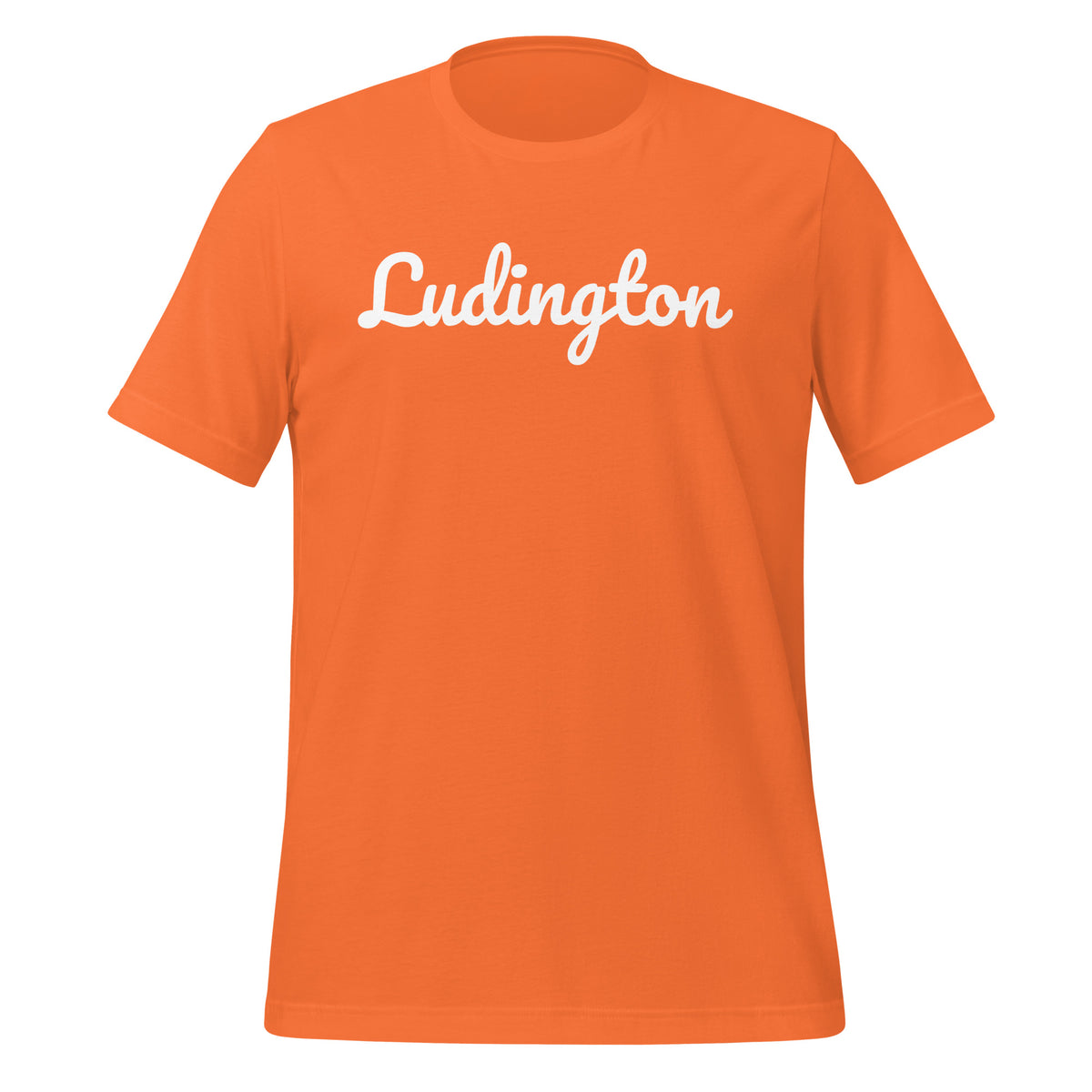 Ludington, Michigan Unisex T-shirt - Solo Script