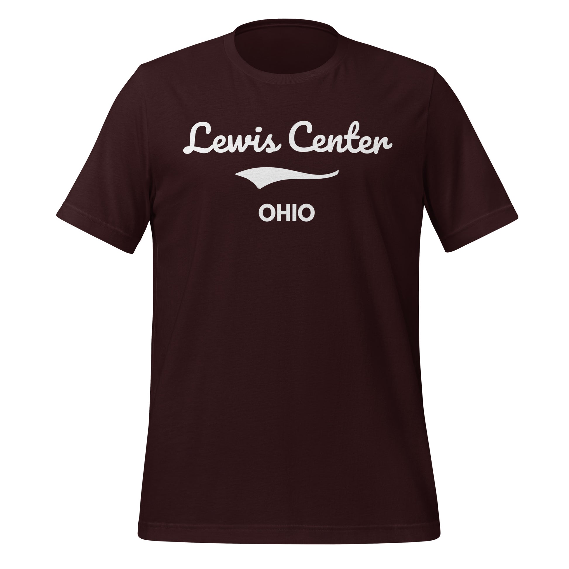 Lewis Center Ohio Script Short Sleeve Unisex T-Shirt
