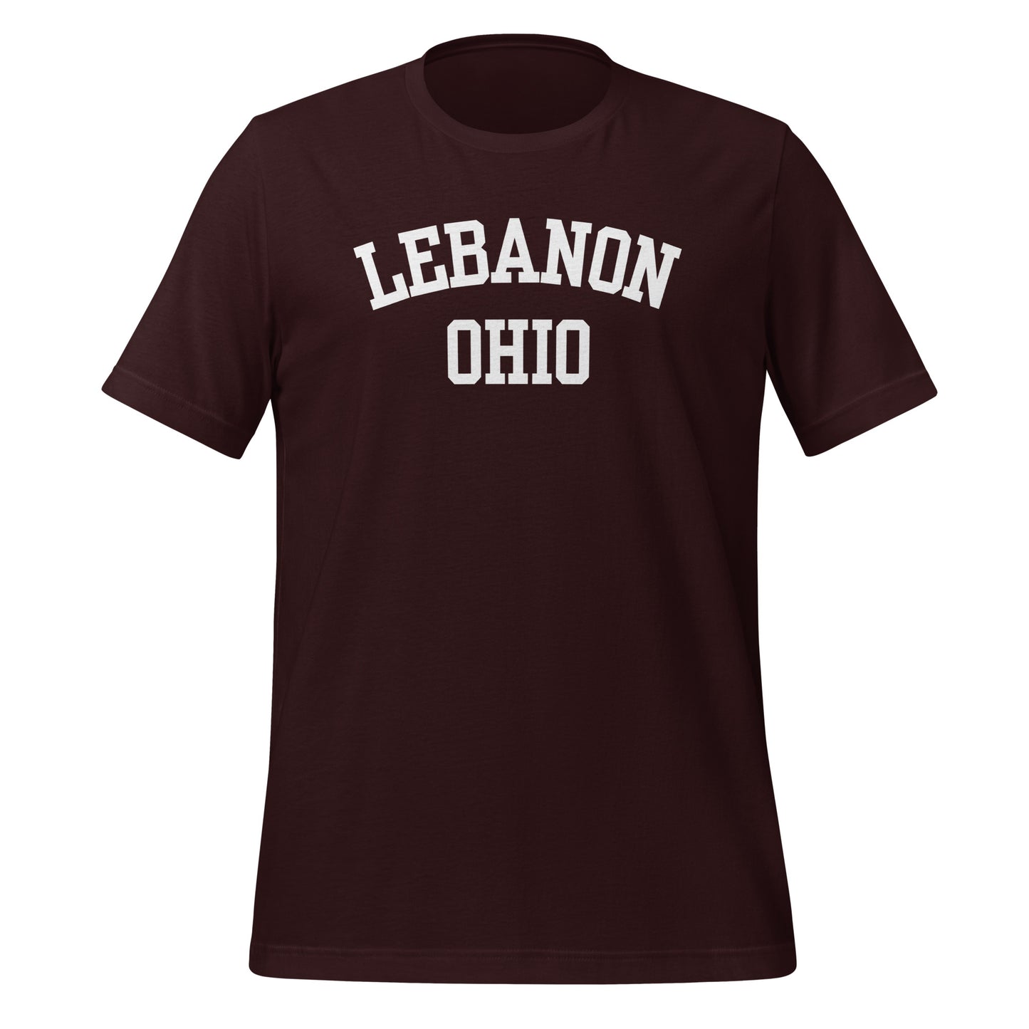 Lebanon Ohio Block Short Sleeve Unisex t-shirt