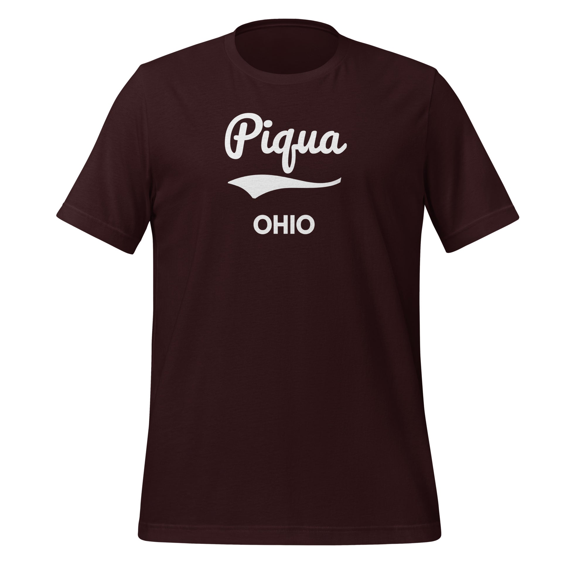 Piqua Ohio Script Short Sleeve Unisex T-Shirt