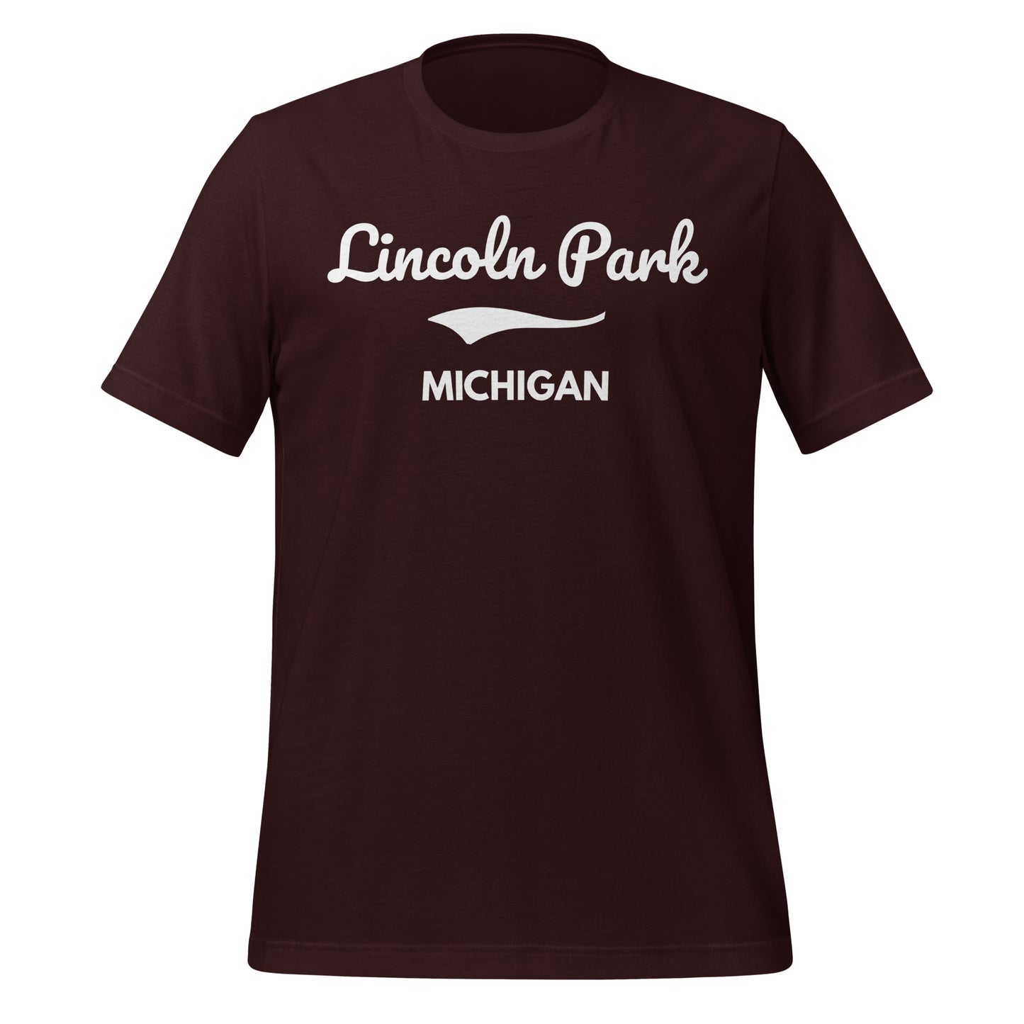 Lincoln Park, Michigan Script Short Sleeve Unisex T-Shirt