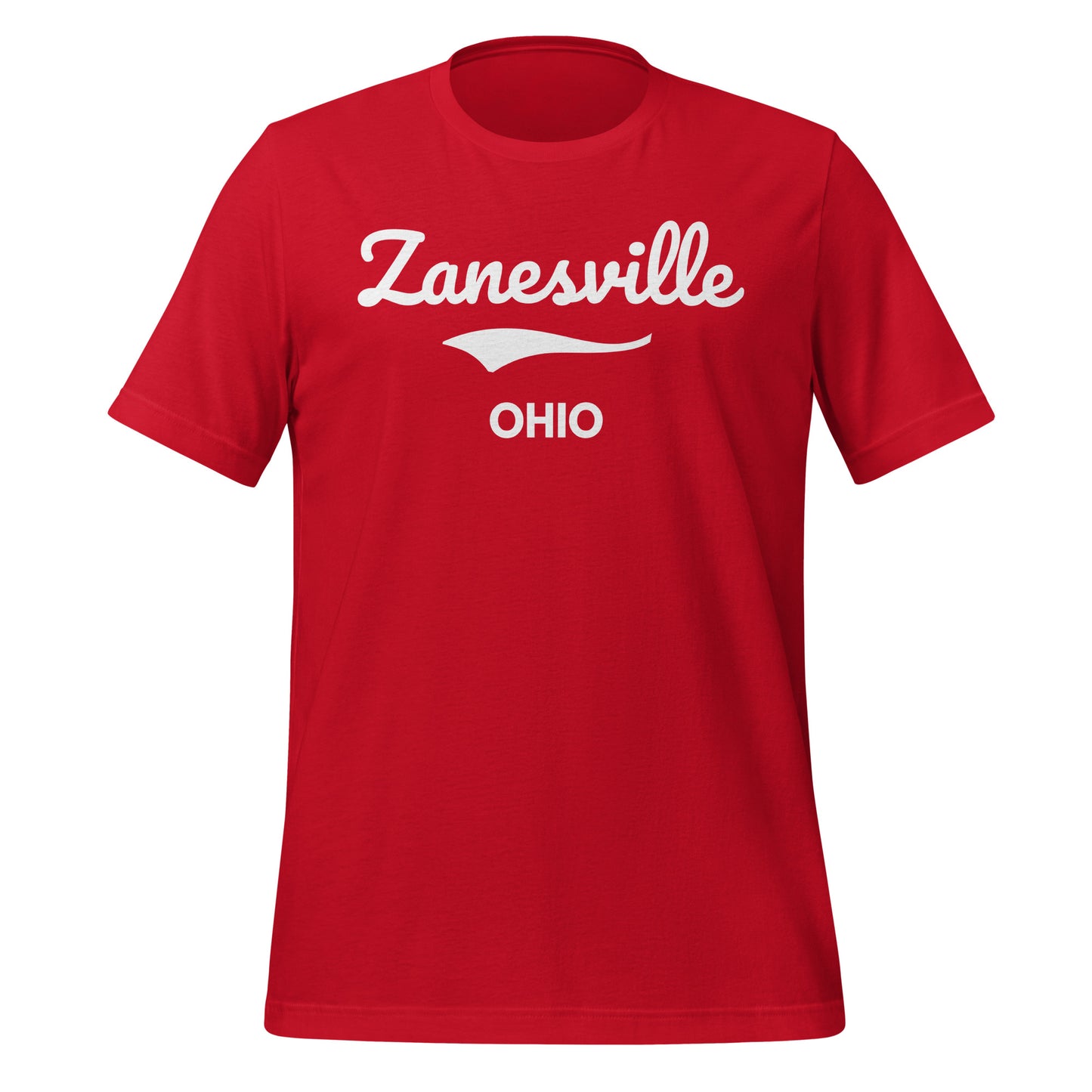 Zanesville Ohio Script Short Sleeve Unisex T-shirt