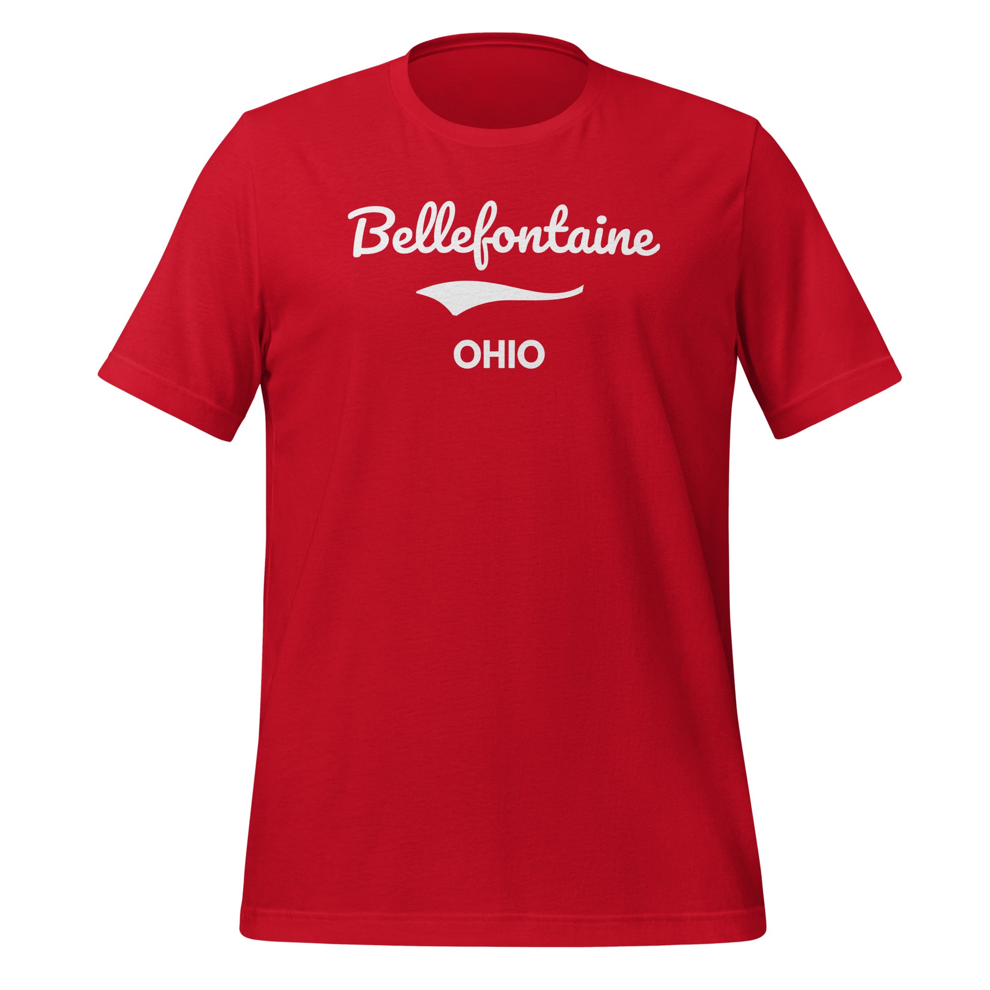 Bellefontaine Ohio Script Short Sleeve Unisex t-shirt