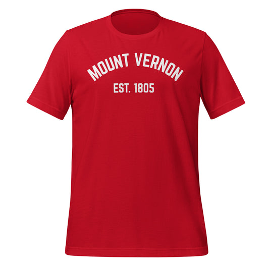 Mount Vernon Ohio EST Short Sleeve Unisex t-shirt