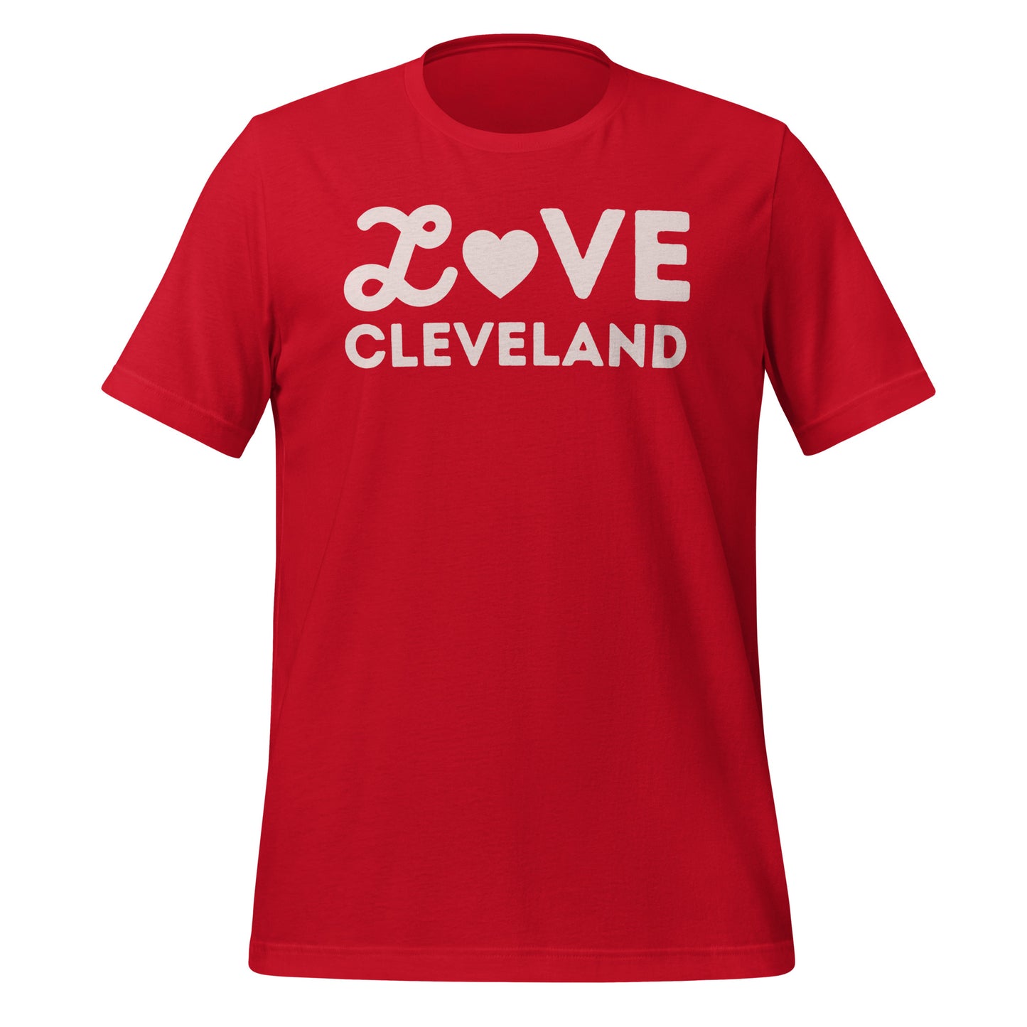 Cleveland Ohio Valentine's Day Short Sleeve Unisex T-shirt