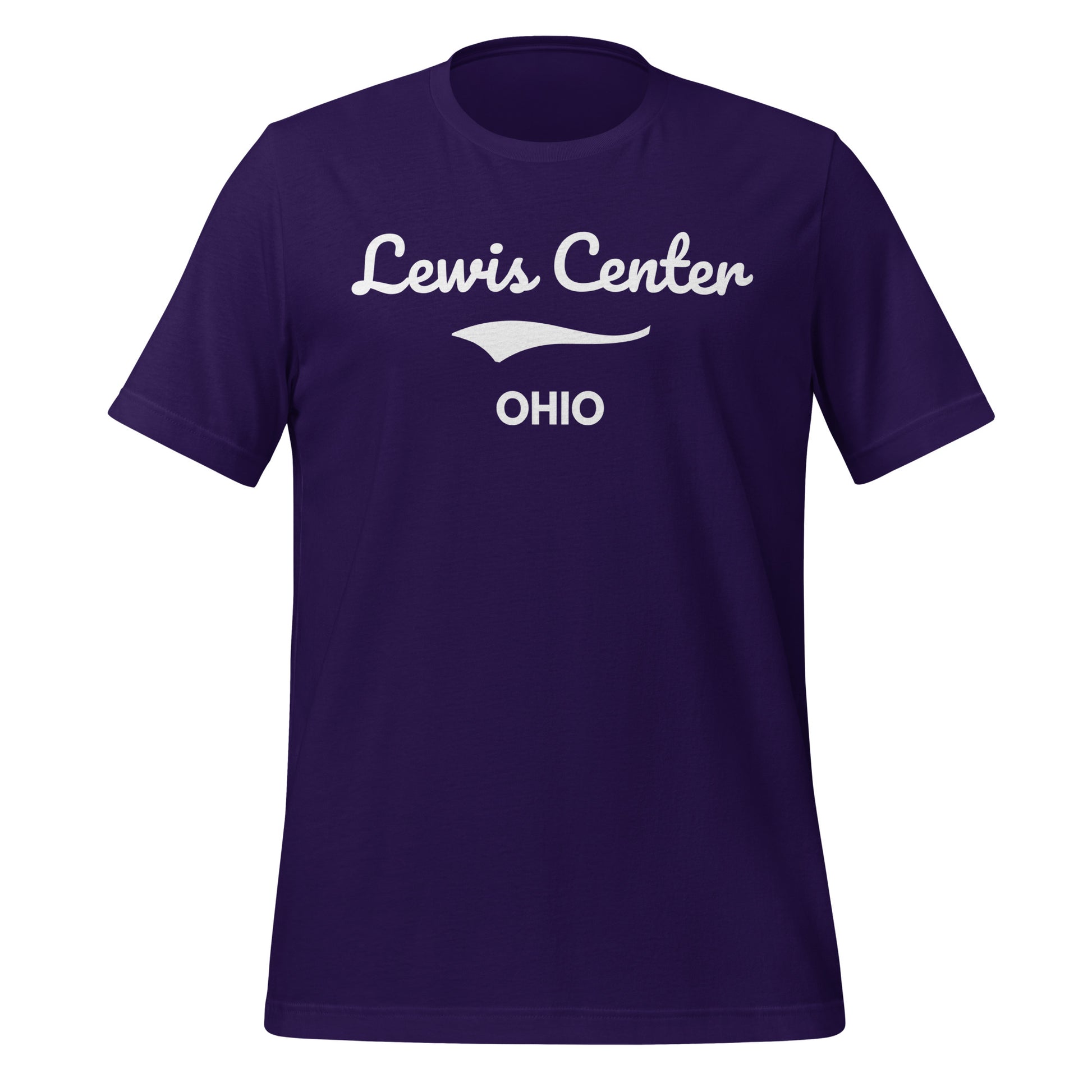 Lewis Center Ohio Script Short Sleeve Unisex T-Shirt