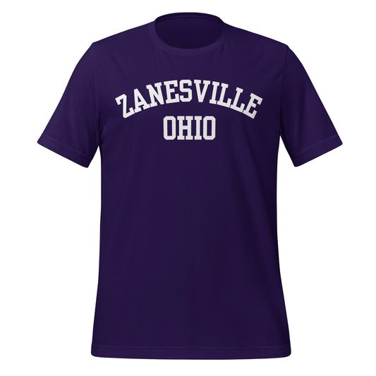 Zanesville Ohio Block Short Sleeve Unisex t-shirt