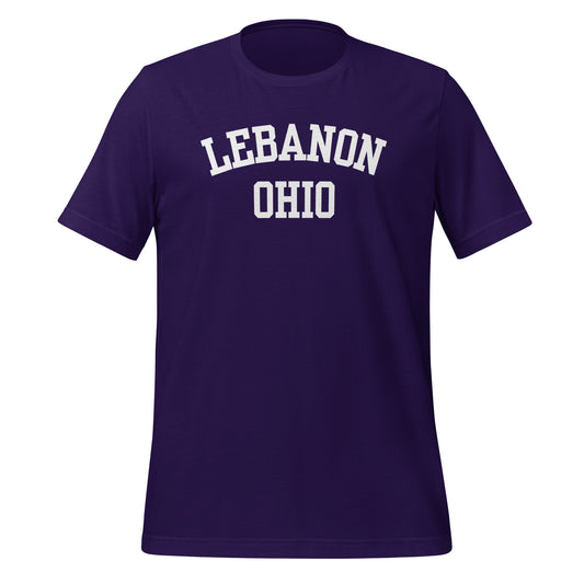 Lebanon Ohio Block Short Sleeve Unisex t-shirt