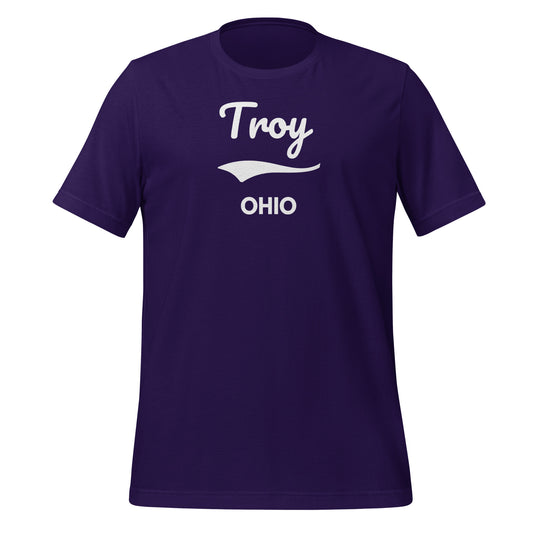 Troy, Ohio Script Short Sleeve Unisex T-shirt