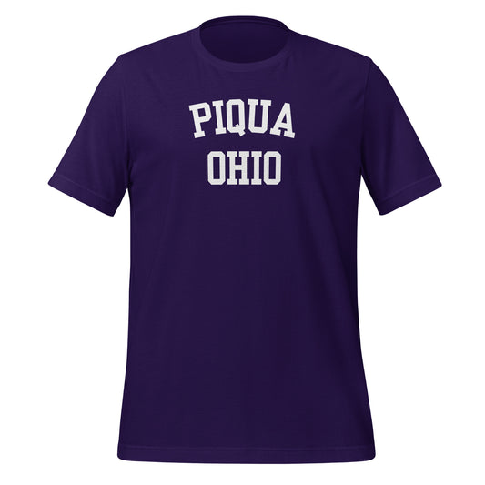 Piqua Ohio Block Unisex t-shirt
