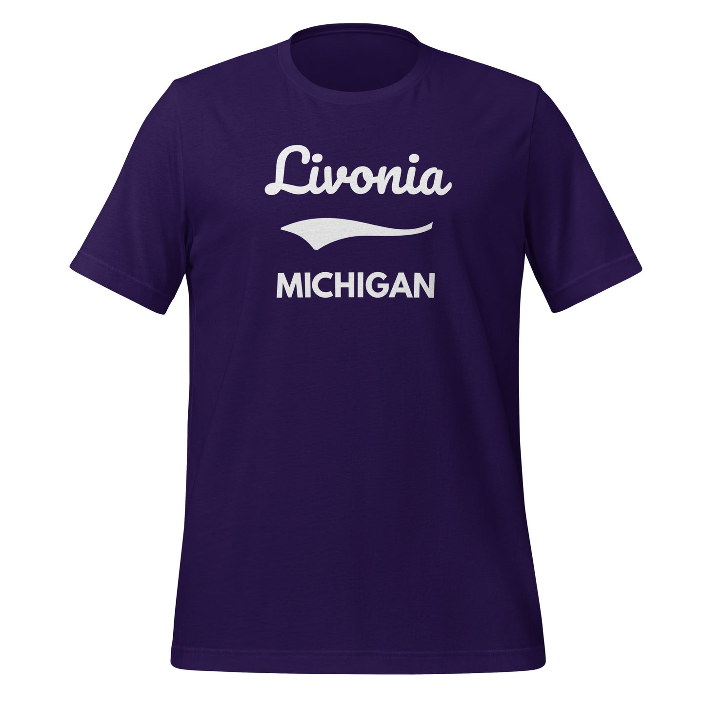 Livonia Michigan Script Short Sleeve Unisex T-Shirt