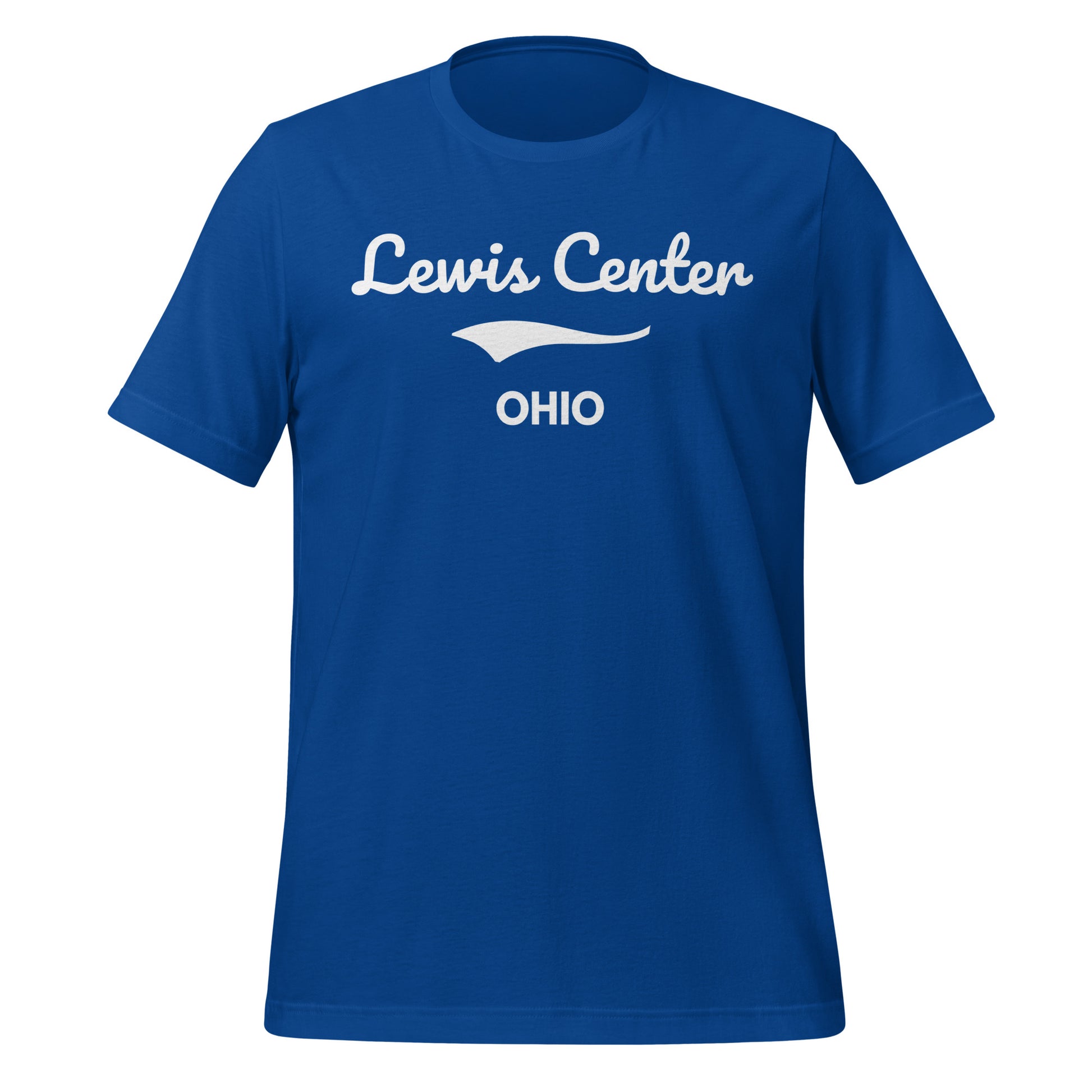 Lewis Center Ohio Script Short Sleeve Unisex T-Shirt