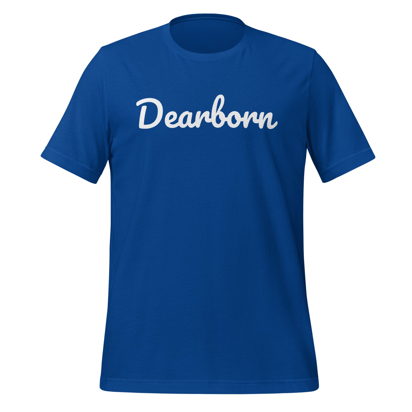 Dearborn Michigan Solo Script Unisex t-shirt