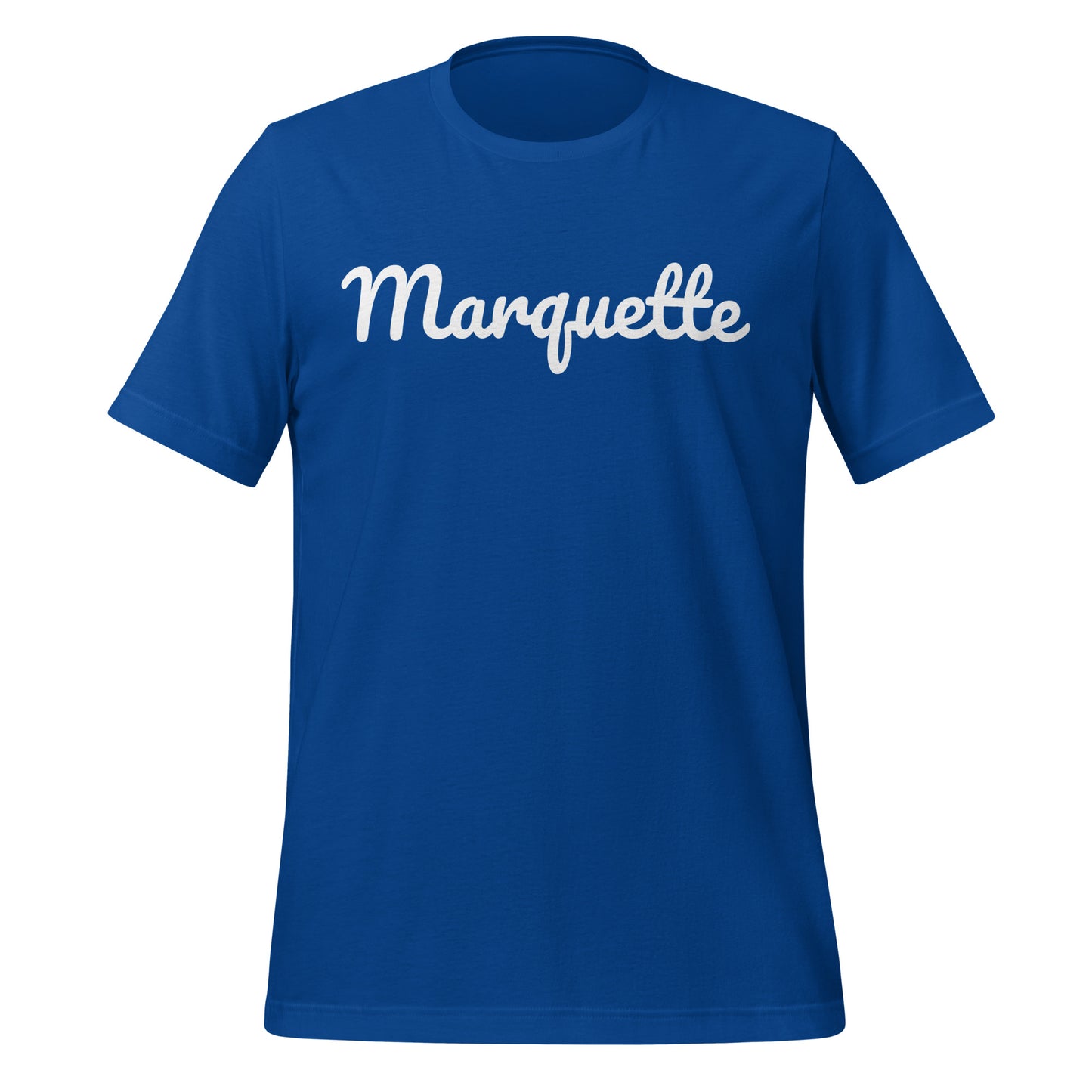 Marquette Michigan Solo Script Unisex t-shirt