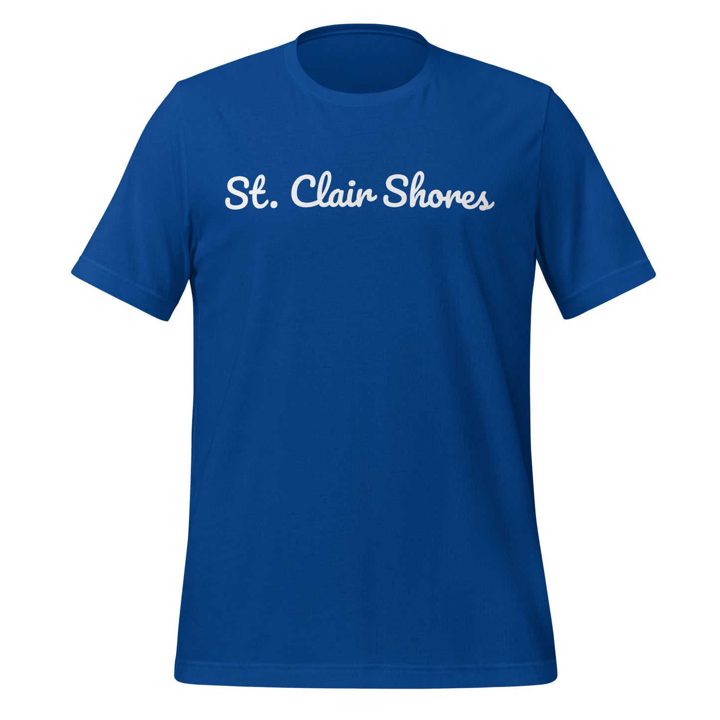St. Clair Shores Michigan Solo Script Unisex t-shirt