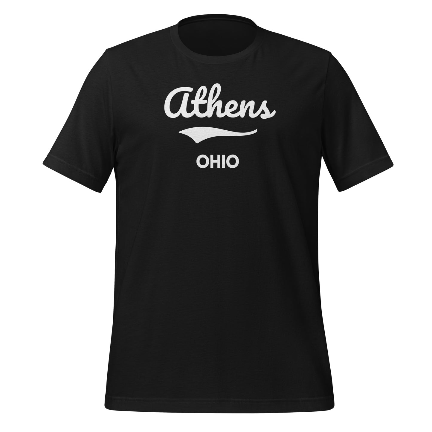 Athens Ohio Script Short Sleeve Unisex t-shirt