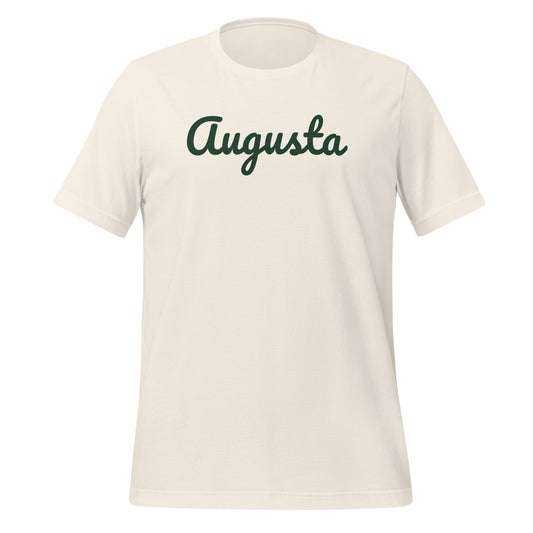 Augusta, Georgia Green Solo Script Unisex T-Shirt